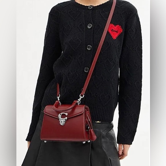 ***RARE*** Limited Edition: Coach Lunar year Dragon Ruby Red Sammy Top Handle 21 - Picture 14 of 16